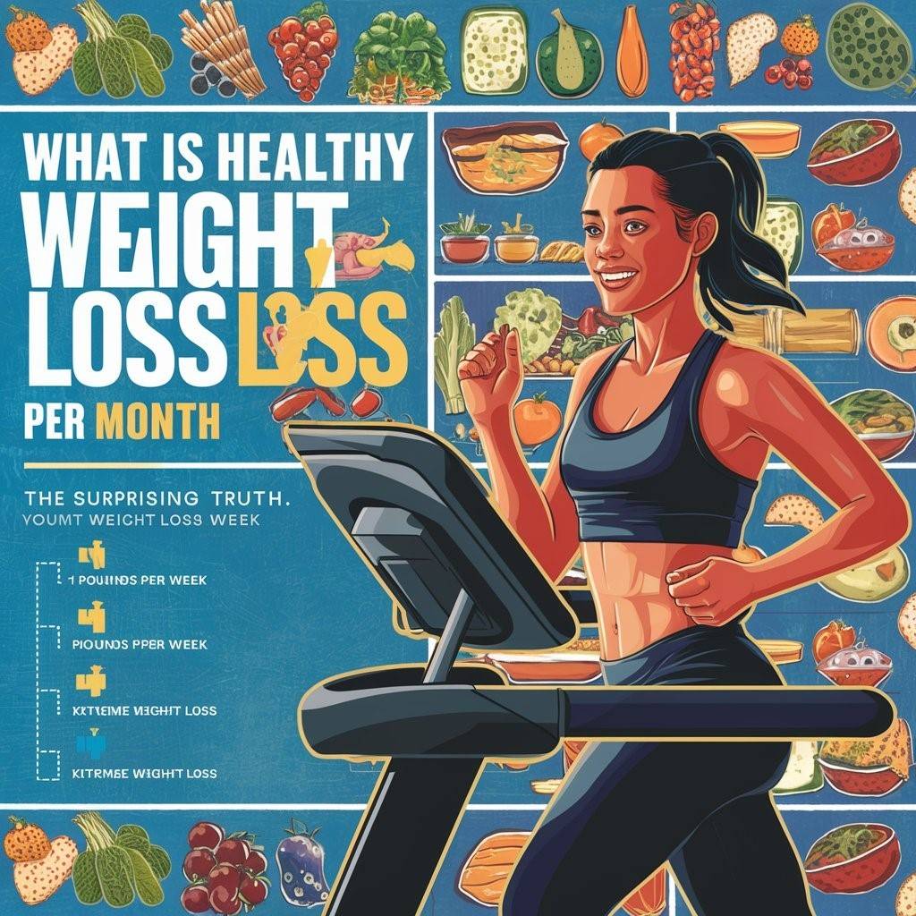 What is healthy weight loss per month