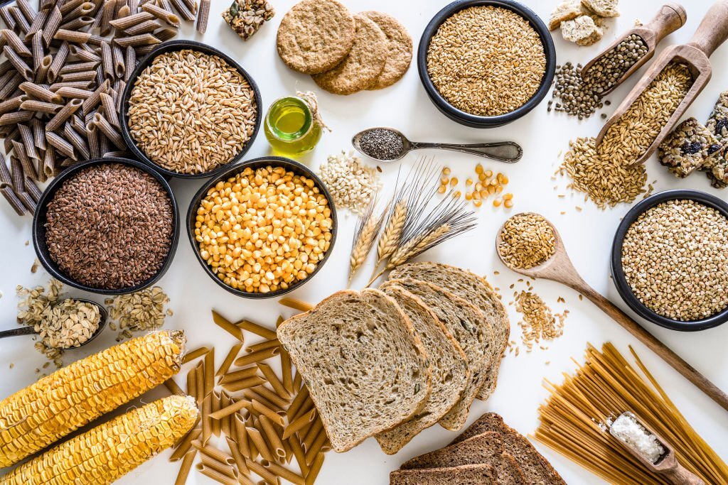 Whole grains, refined grains, and dietary fiber