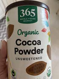 unsweetened organic cocoa powder