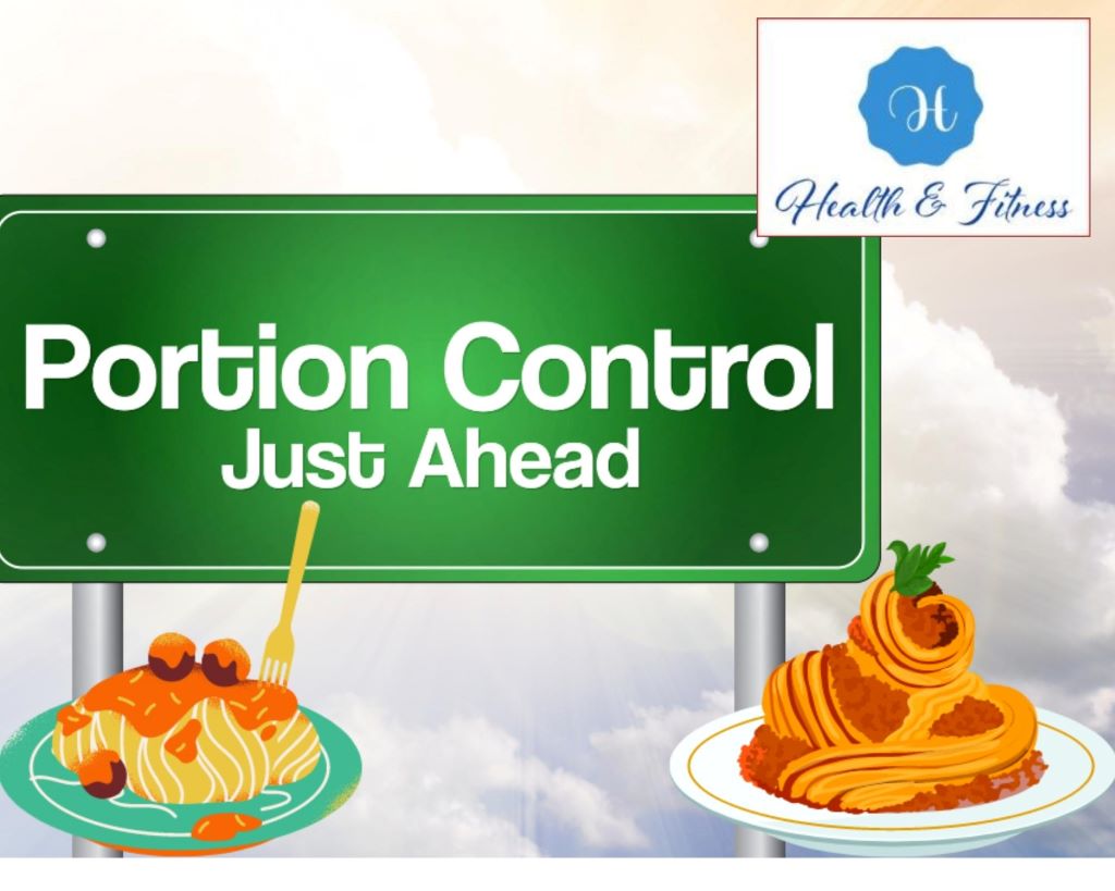 losing weight includes portion control.