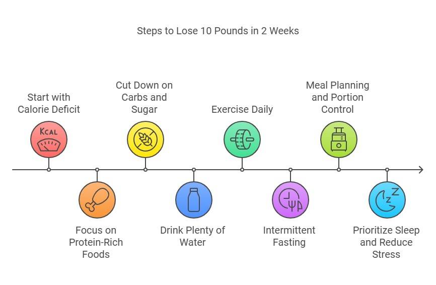 How to Lose 10 Pounds in 2 Weeks Step-by-Step Plan