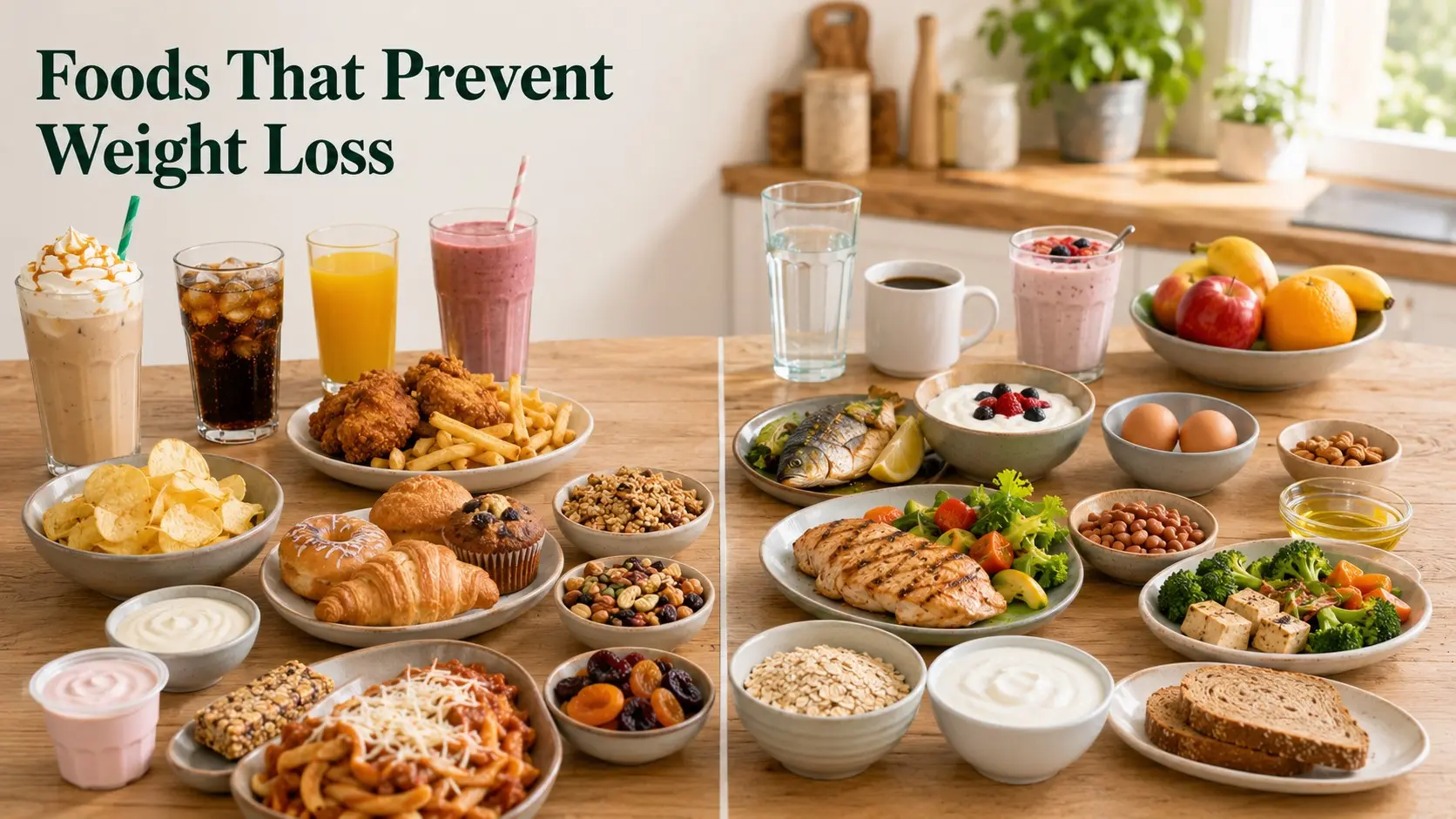 Foods That Prevent Weight Loss explained with 16 key traps, better swaps, portion tips, meal ideas, and safer steps for steady progress now.
