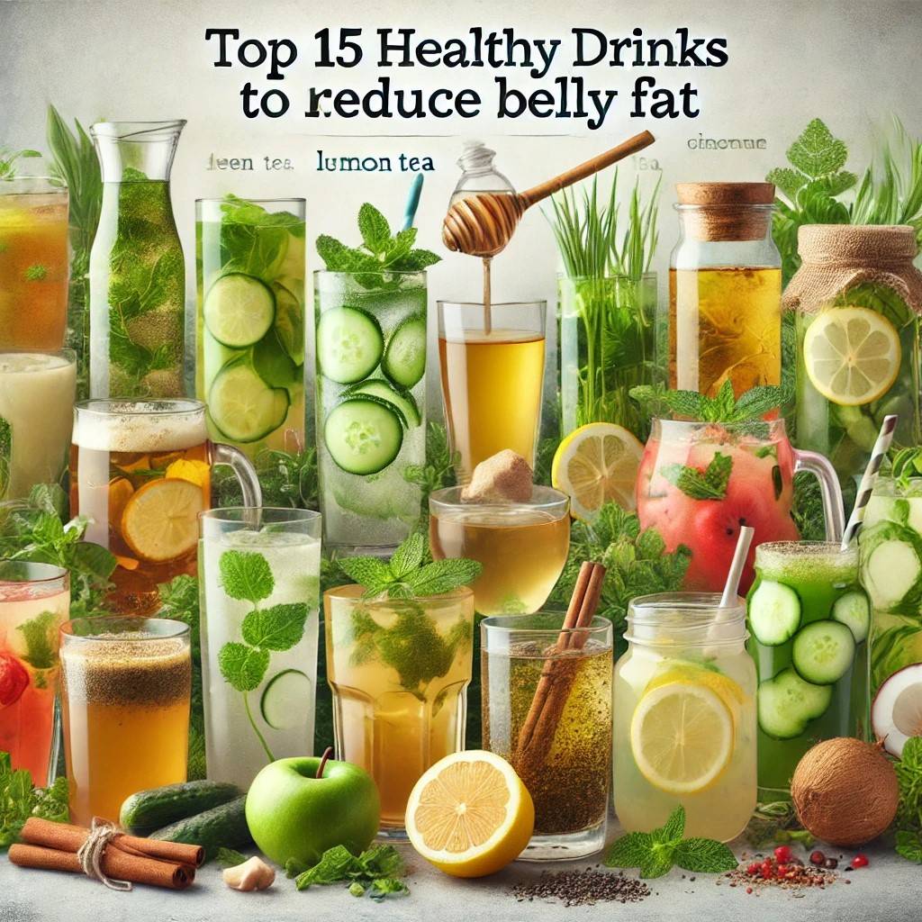 Top 15 Healthy Drinks to Reduce Belly Fat