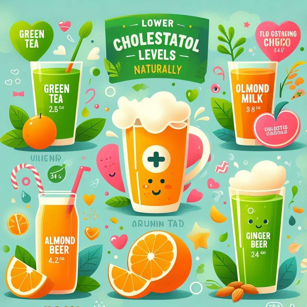 Cholesterol-lowering beverages