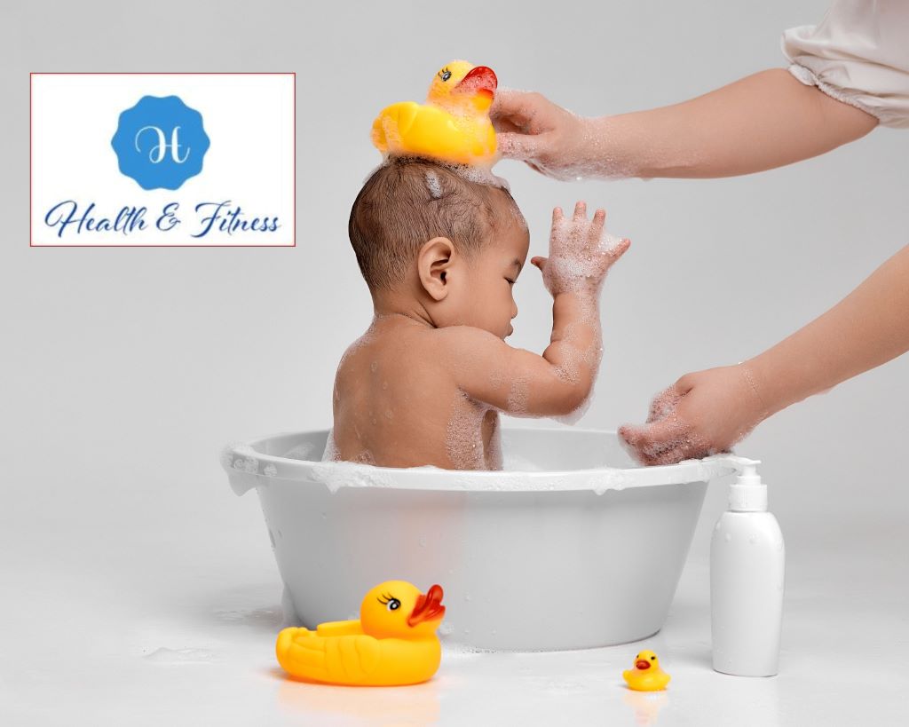 Give your infant a bath.
