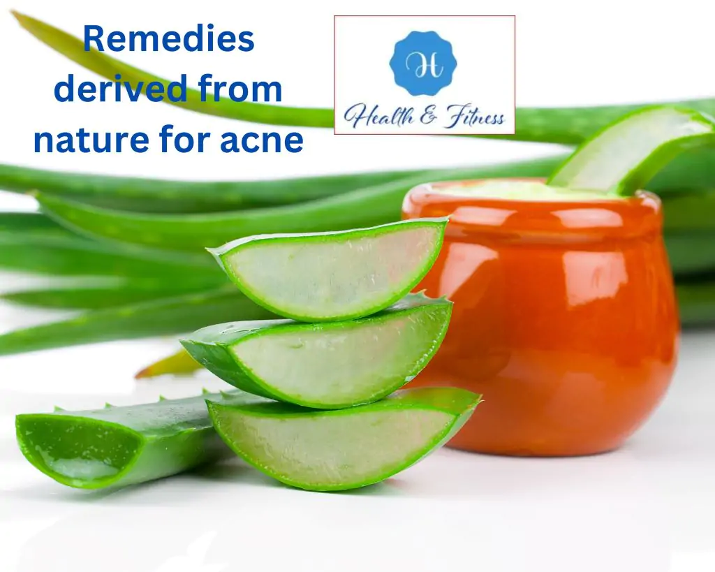 Remedies derived from nature for acne
