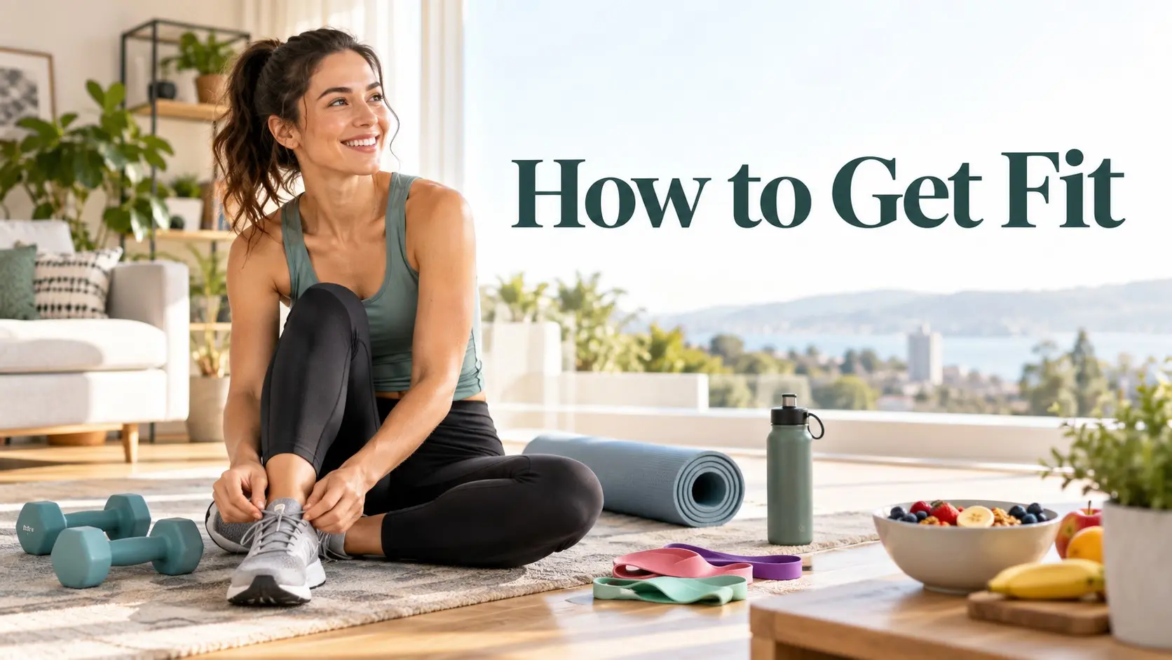 How to get fit with cardio, strength training, mobility, healthy nutrition, walking, sleep, recovery, and consistent exercise habits.