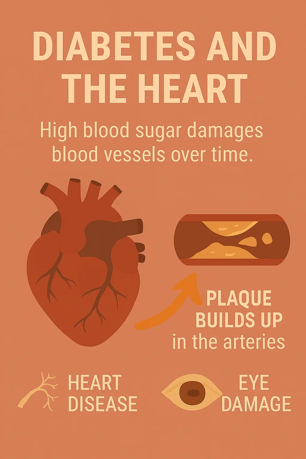 How diabetes affects arteries and the heart