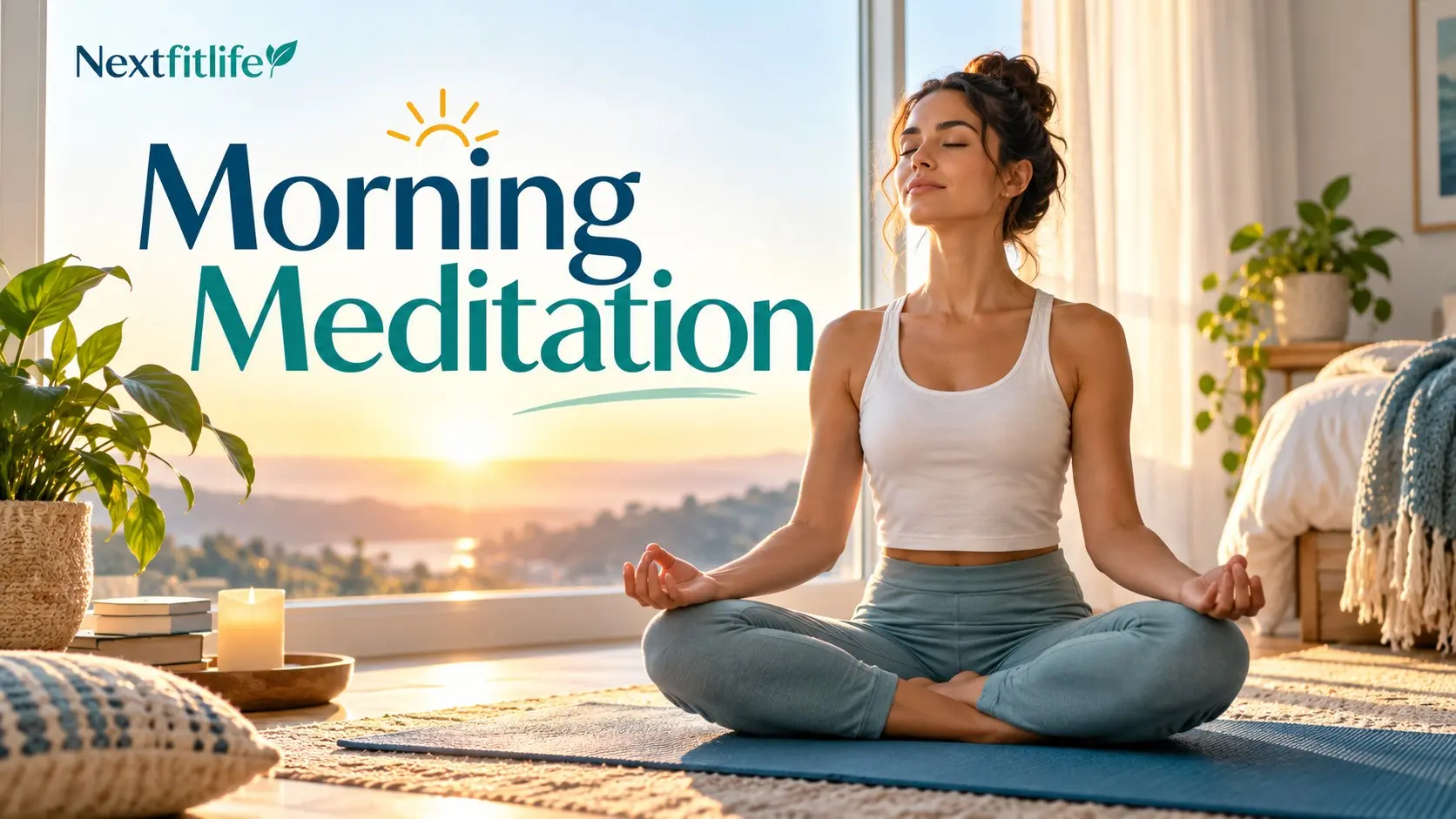 Morning meditation practice for stress reduction, focus, emotional regulation and a calmer start to the day