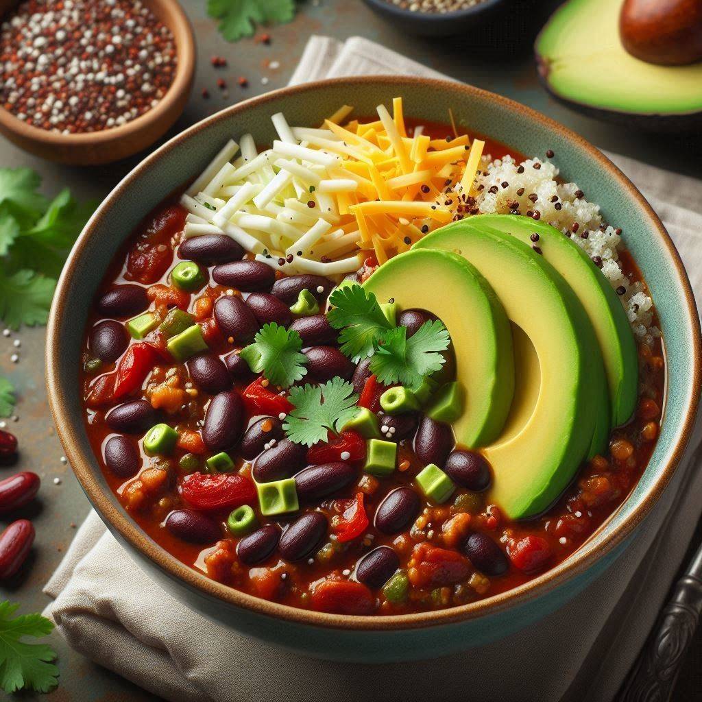 Vegetarian Chili with Beans and Quinoa