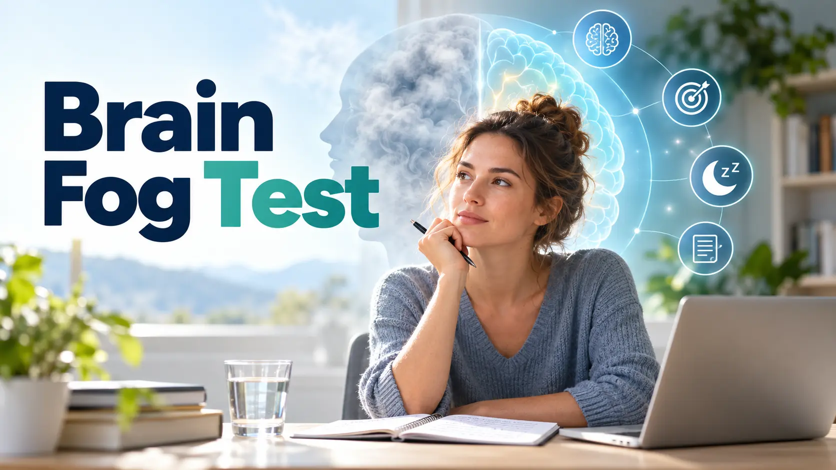 Brain Fog Test showing problems with concentration, memory and mental clarity