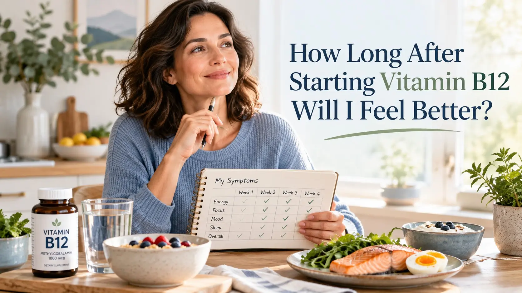 How long after starting vitamin B12 will I feel better with a recovery timeline for energy, anemia, and nerve symptoms