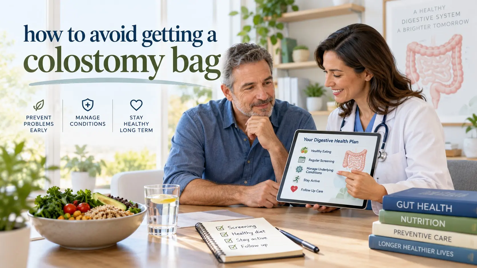 How to avoid getting a colostomy bag through bowel screening, early treatment, and healthy digestive habits
