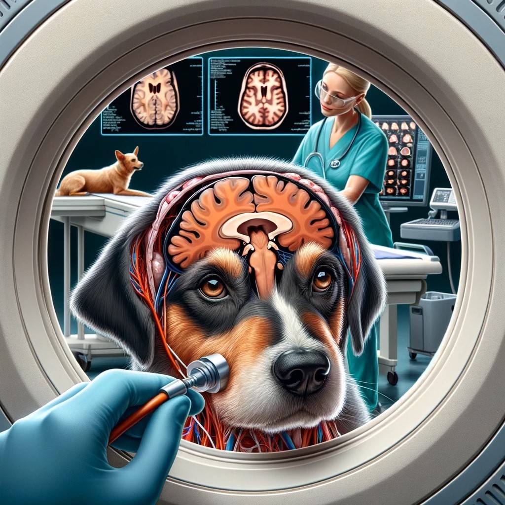 Diagnosis of the symptoms of brain tumor in dogs