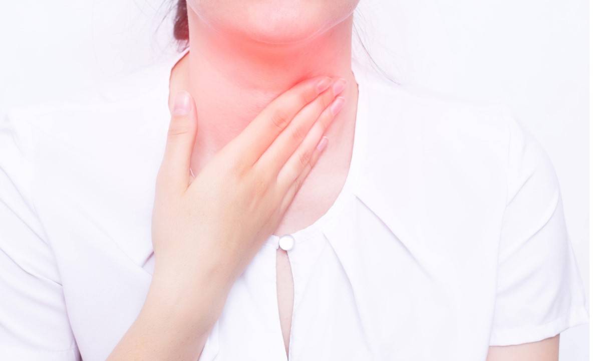 Symptom of Blood in Mucus from Throat COVID