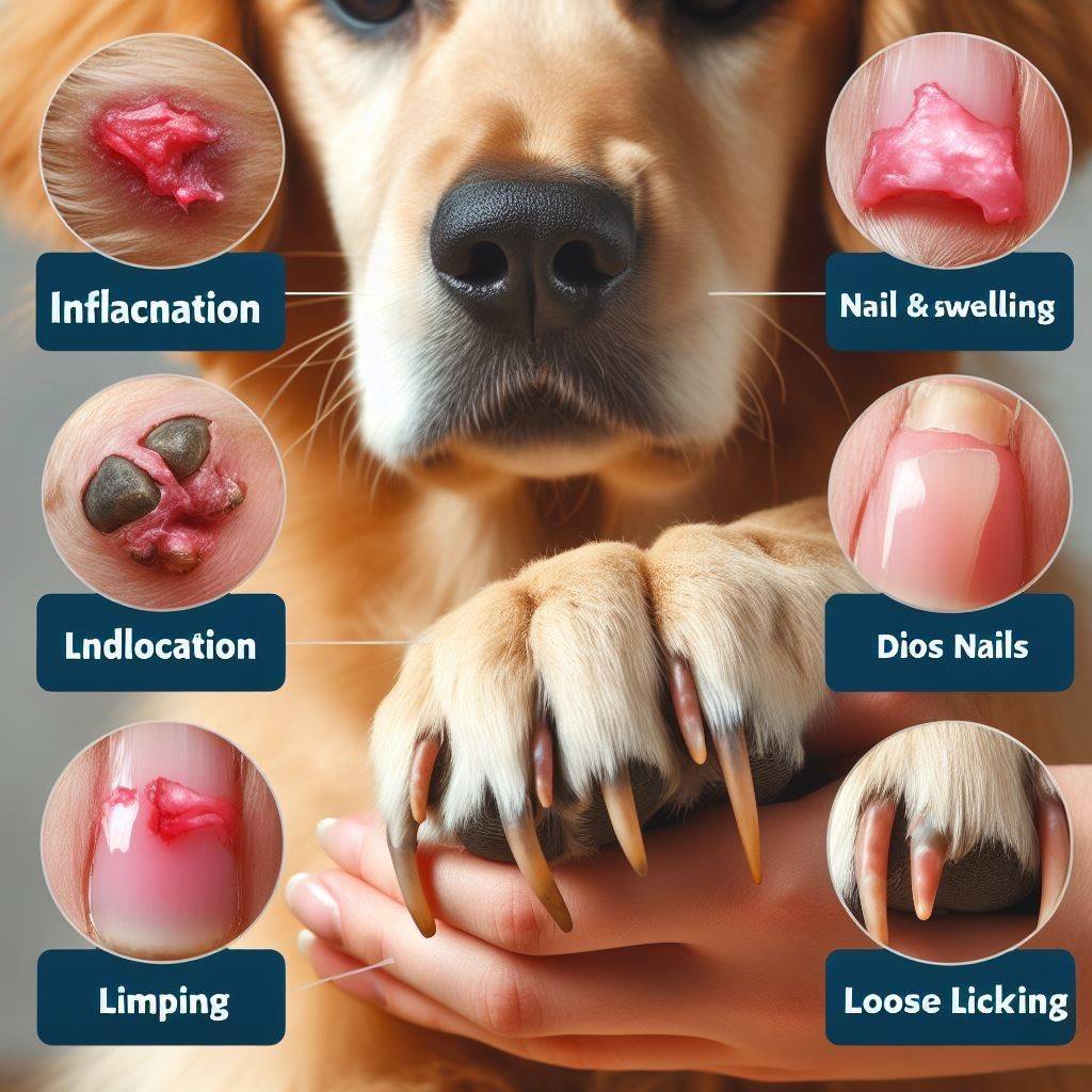 Signs of Infection in Unhealthy Dog Nails