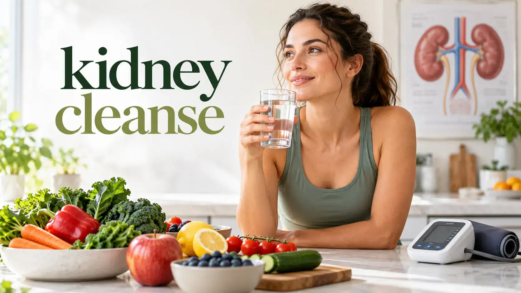 kidney cleanse explained through healthy hydration, blood pressure care, nutrition, and kidney testing