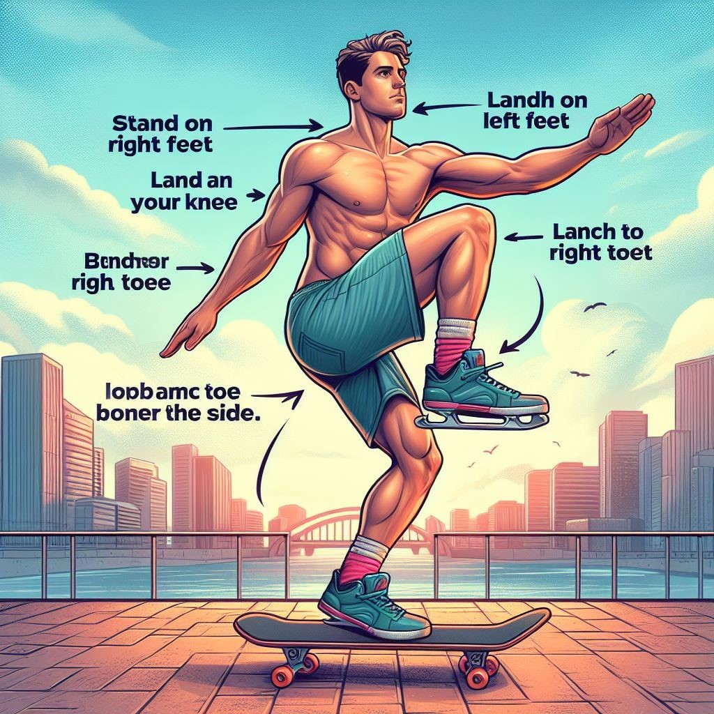 Standing Abs Workout Skater Hops