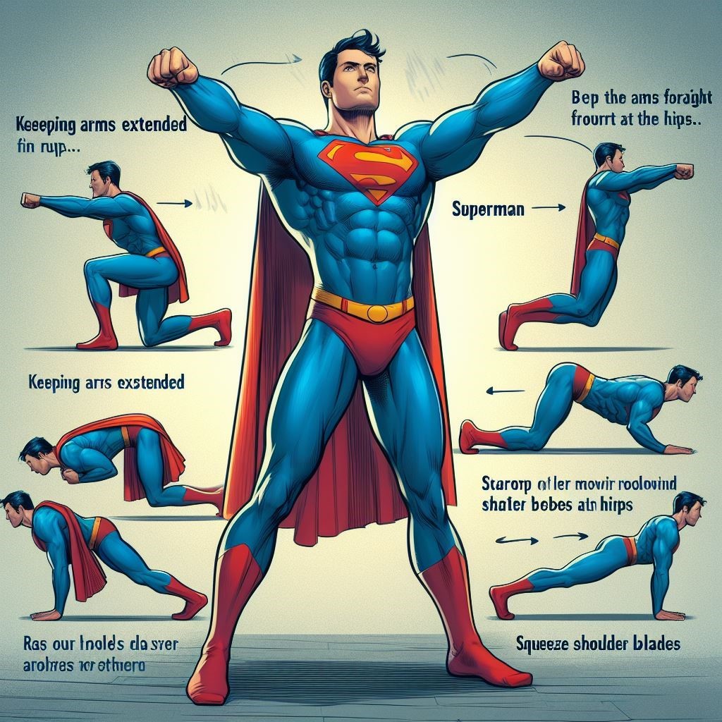 Standing Abs Workout Superman