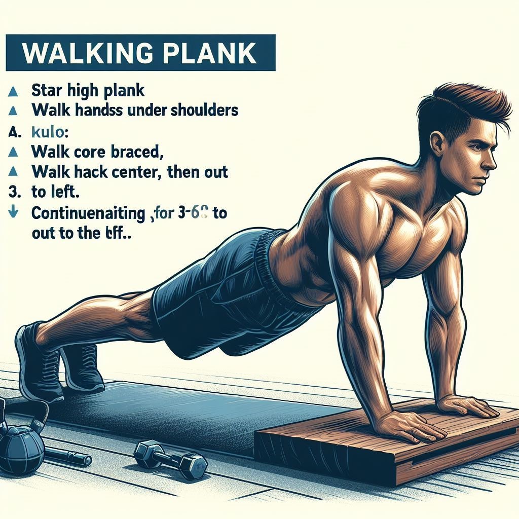 Standing Abs Workout  Walking Plank