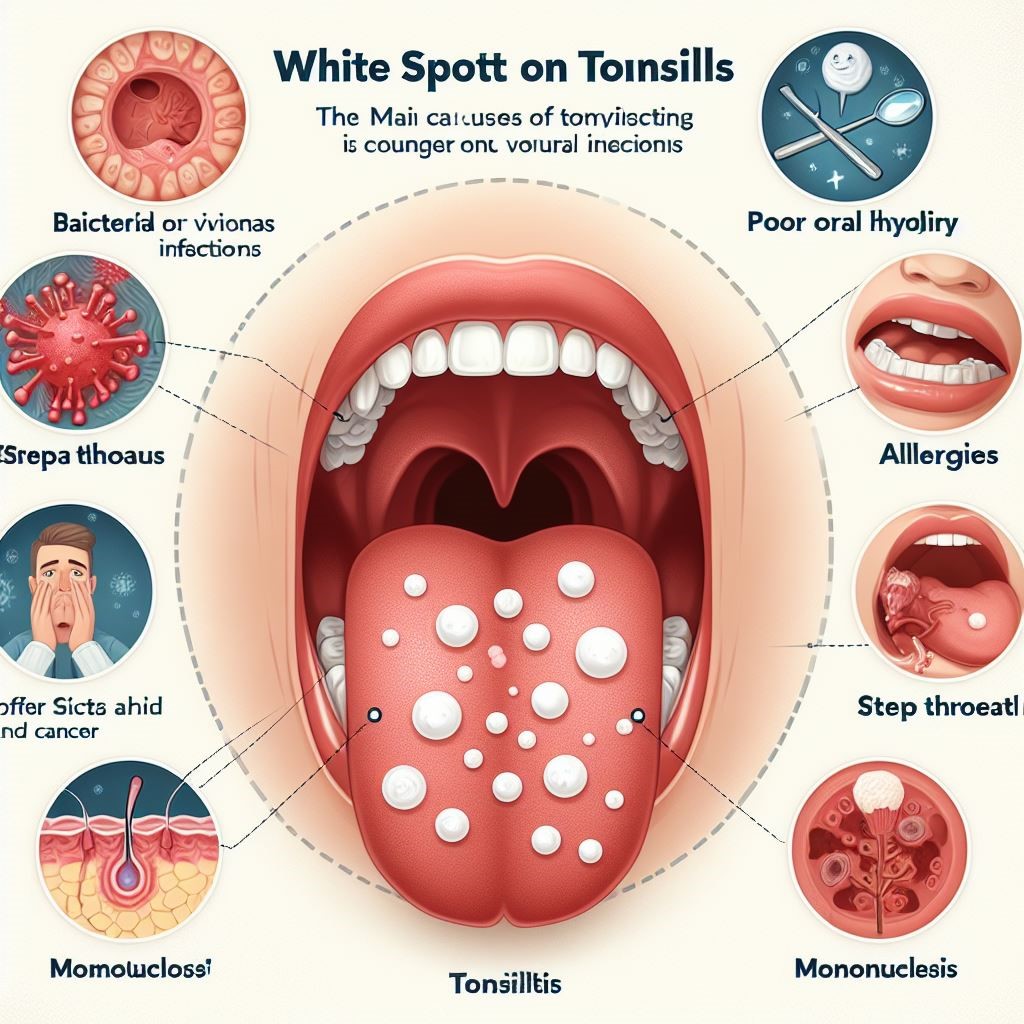 White spots on tonsils