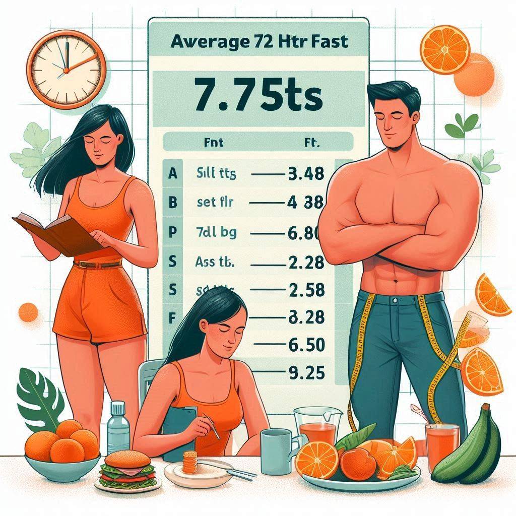 Average 72 Hour Fast Weight Loss