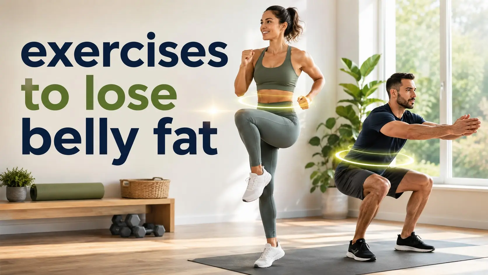 20 exercises to lose belly fat with safe cardio, strength training, and core exercises for overall fat loss and fitness