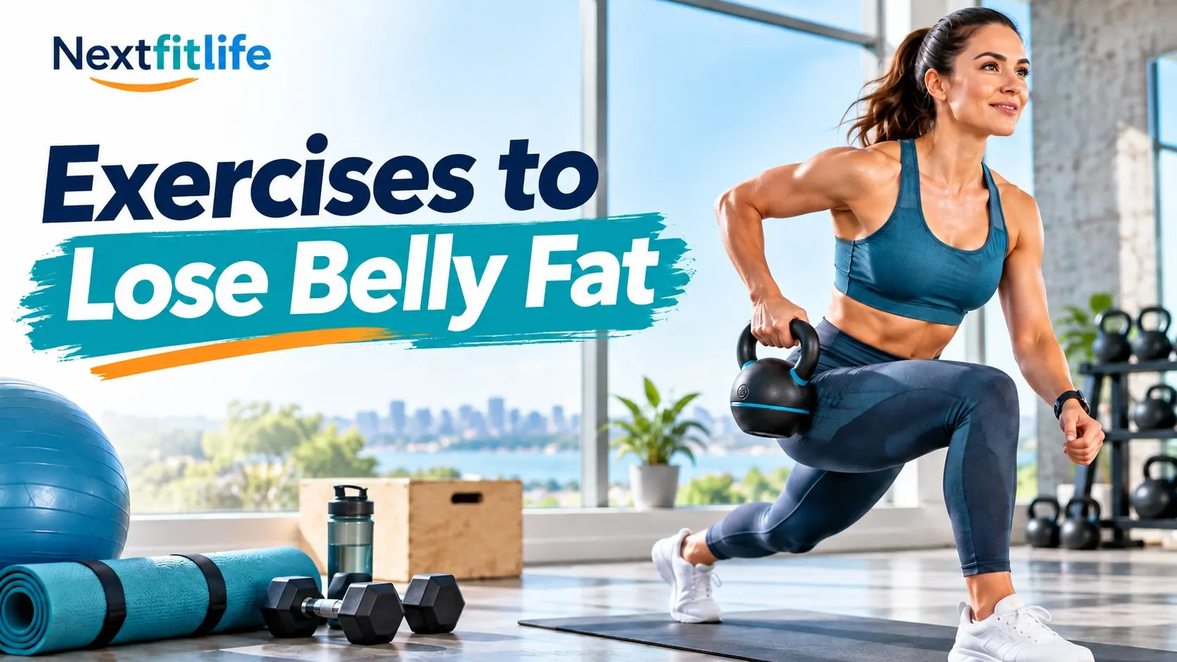 Exercises to lose belly fat with cardio, strength training, walking, squats, planks, and core exercises