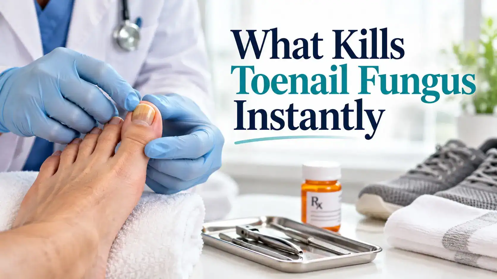 What Kills Toenail Fungus Instantly treatment guide for a thick fungal toenail