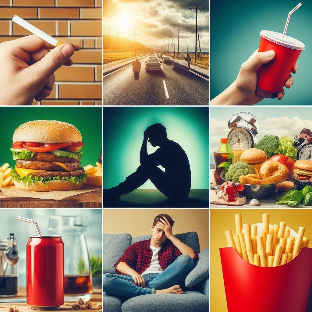 Effect of unhealthy lifestyle