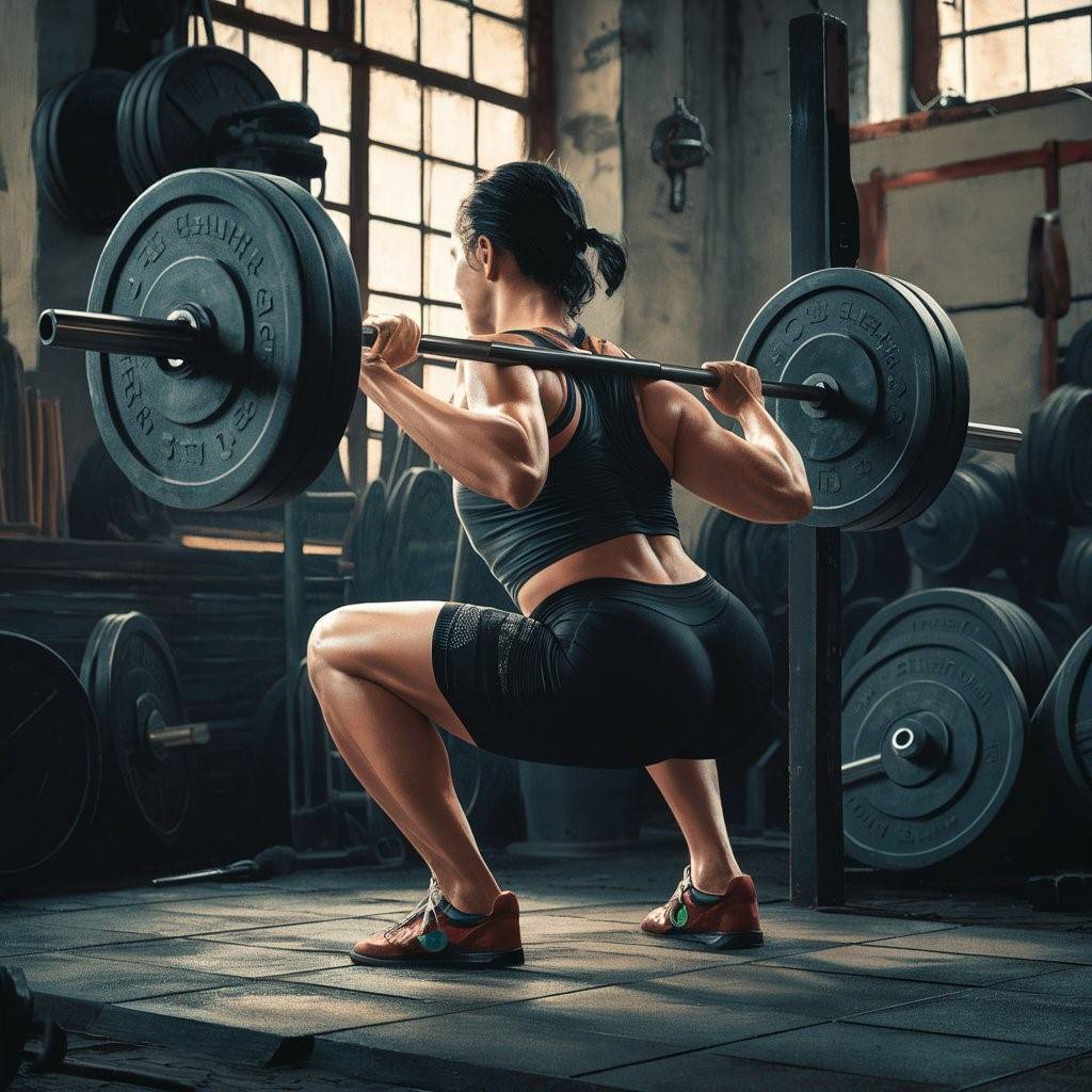 Barbell Back Squat is one of the best Compound Leg Exercises