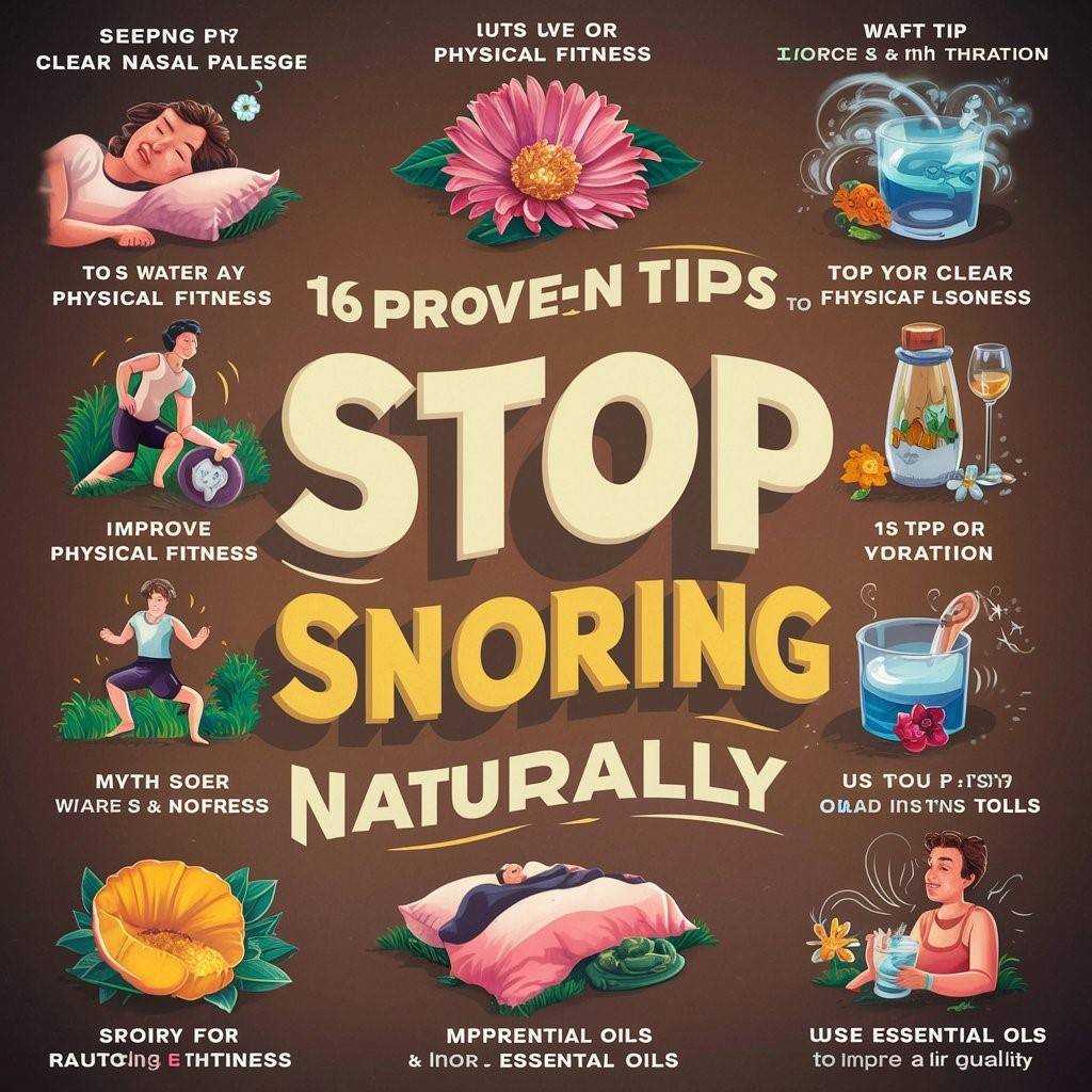 How to Stop Snoring Naturally Home Remedies