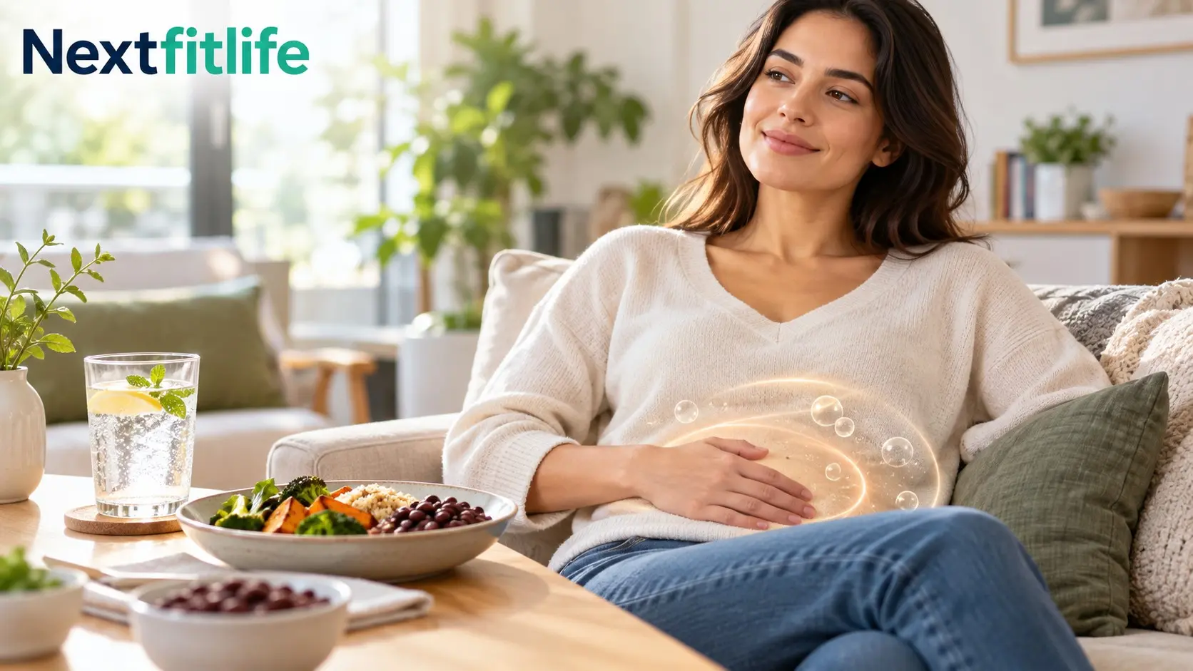 Stomach gurgling and gas with bloating caused by digestion, swallowed air, food intolerance, IBS, or constipation