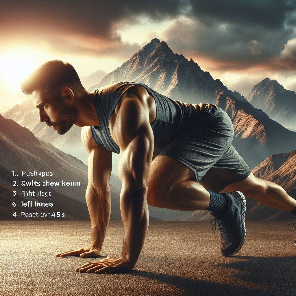 High-Intensity Interval Training (HIIT) Mountain Climbers