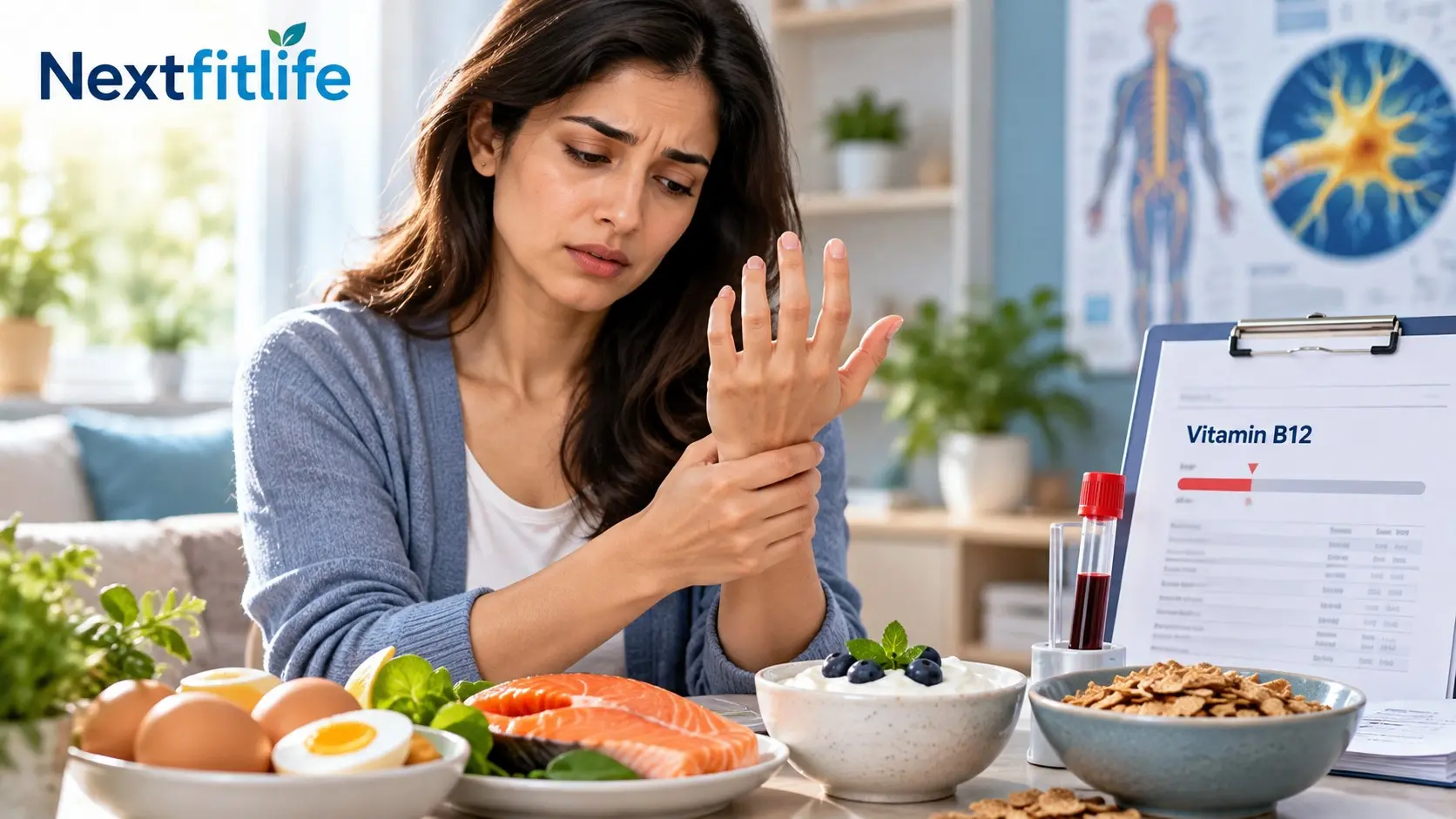 Are low B12 levels dangerous with fatigue, tingling, nerve symptoms, and vitamin B12 food sources