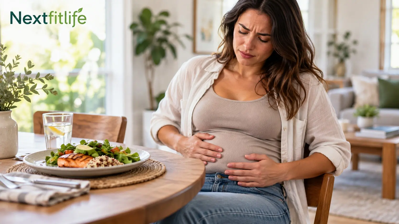 Extreme bloating after eating with abdominal fullness, distention, and digestive discomfort after a meal