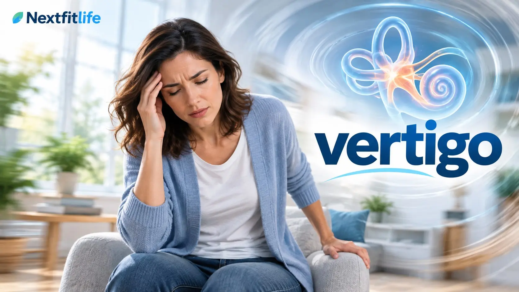 Vertigo symptoms with spinning sensation, balance problems, inner ear causes, and safe treatment guidance