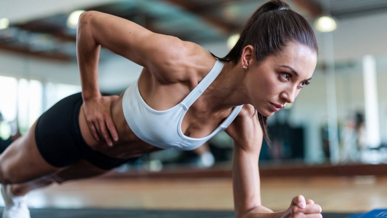 Plank with shoulder taps