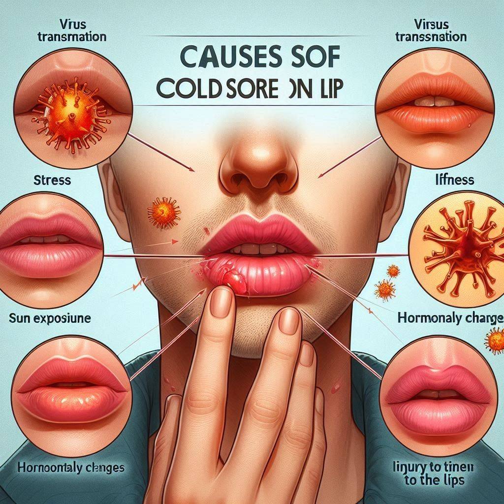 Causes of Cold Sore on Lip