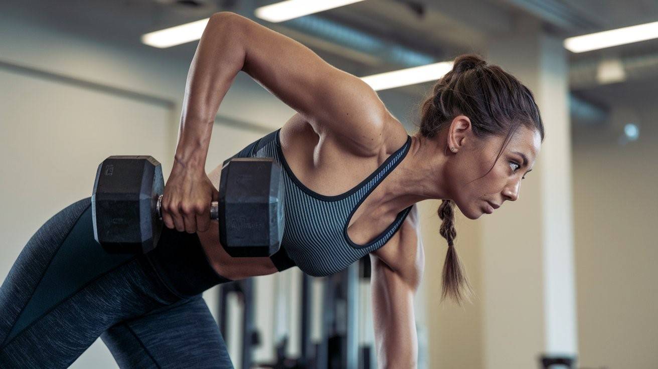 Single-arm dumbbell Rows