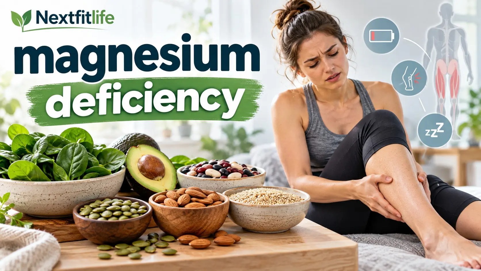Magnesium deficiency symptoms, magnesium rich foods, blood testing, and safe treatment options