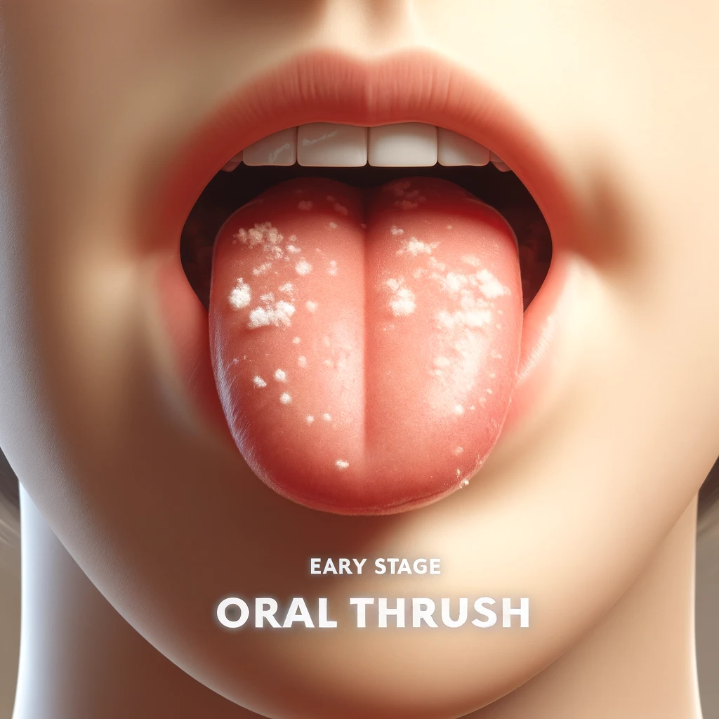 Early Stage Oral Thrush