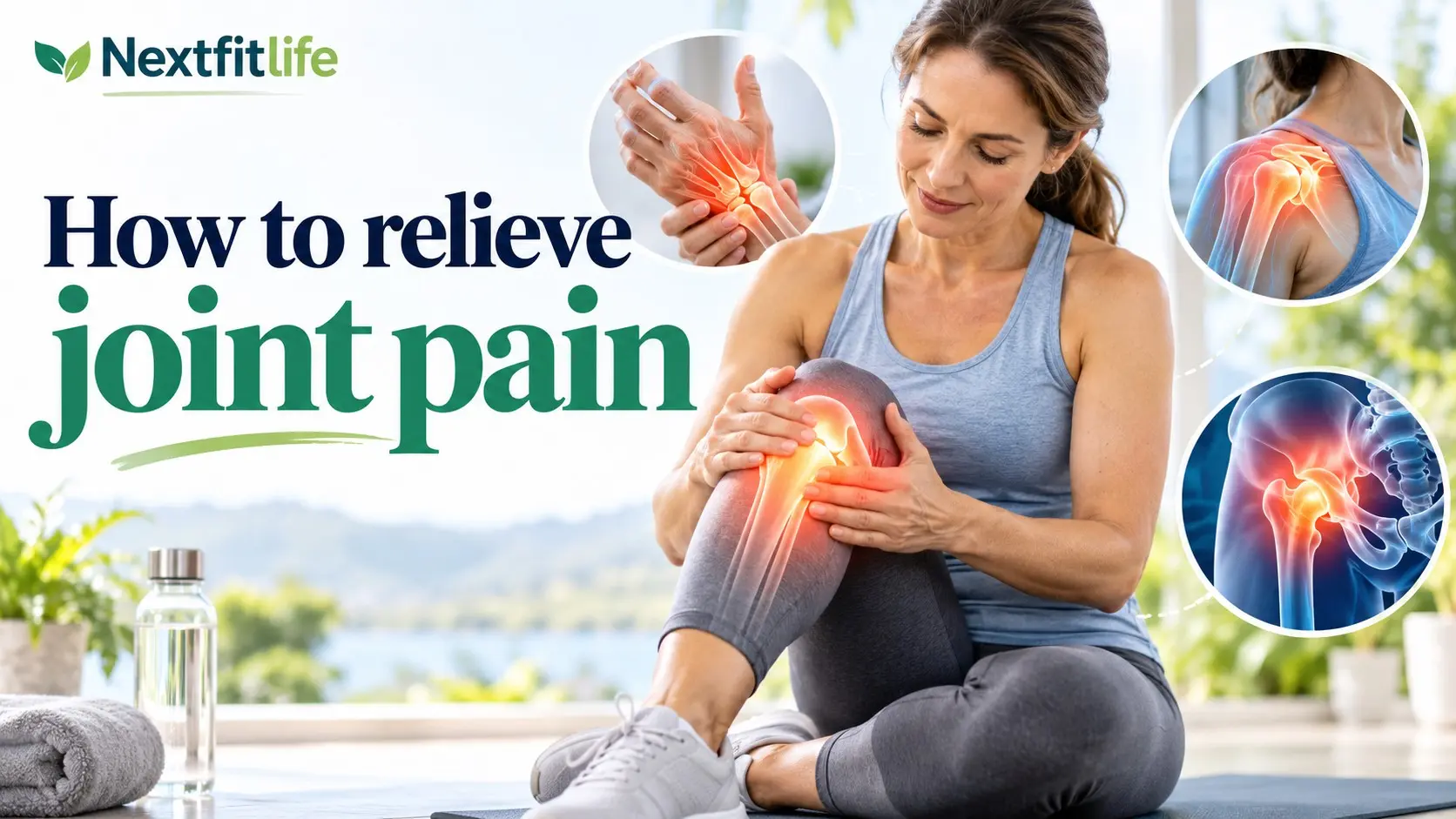 How to relieve joint pain with gentle exercise, ice, heat, topical treatment, healthy weight, and physical therapy