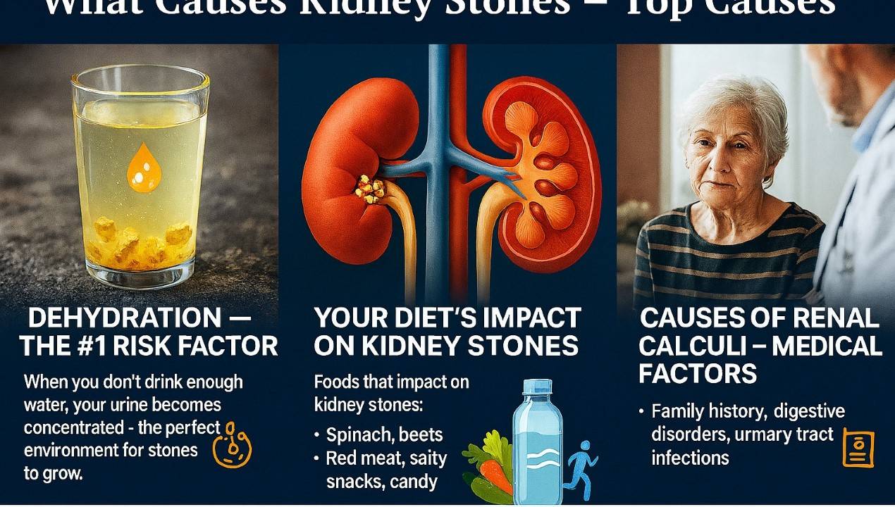 What Causes Kidney Stones – Top Causes