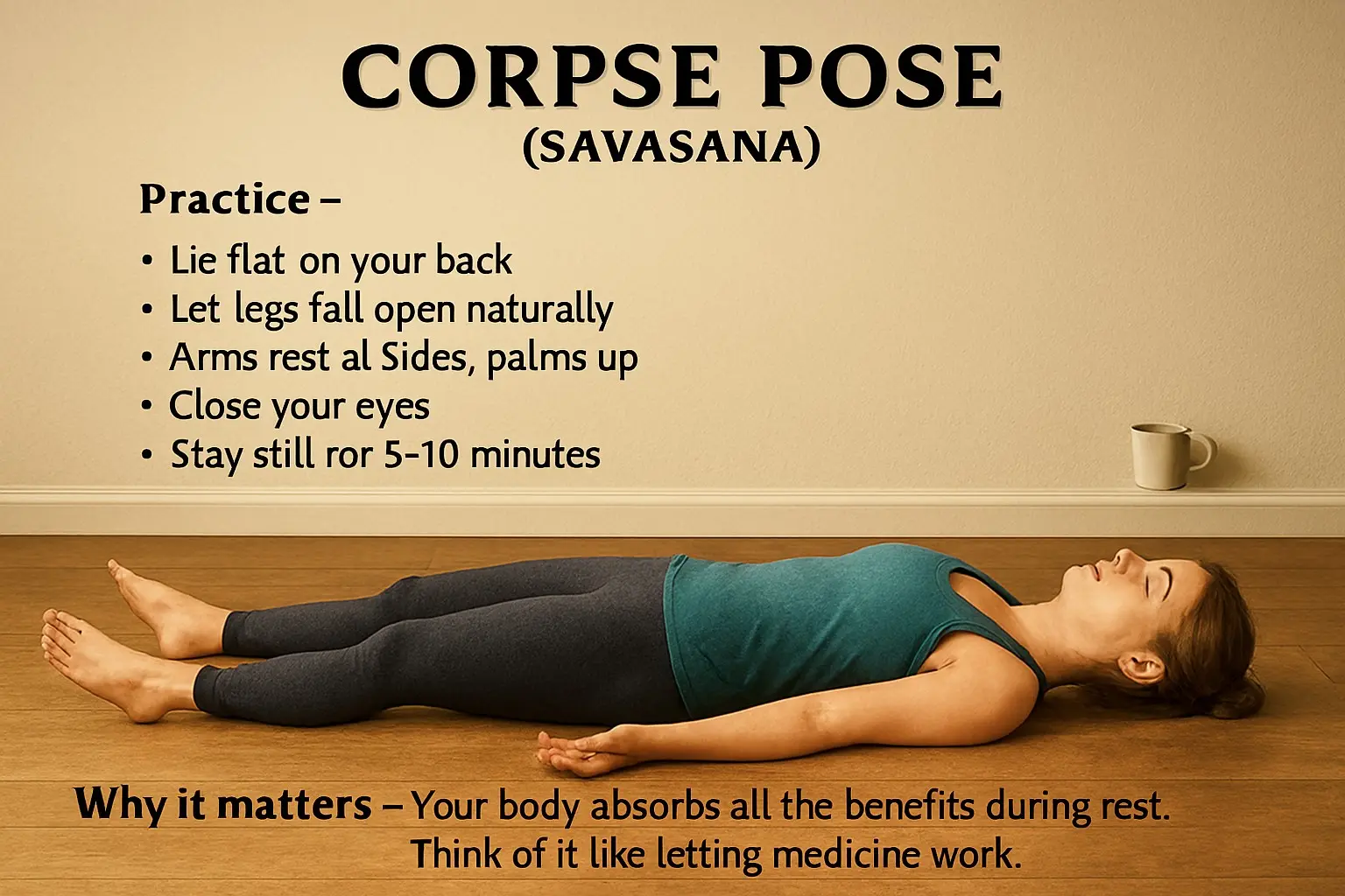 Corpse Pose (Savasana)
