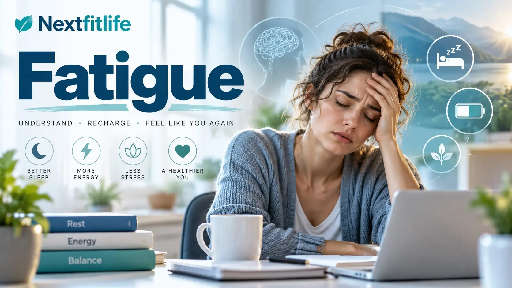 Fatigue with low energy, brain fog, poor sleep, anemia, thyroid problems, sleep apnea, and medical evaluation