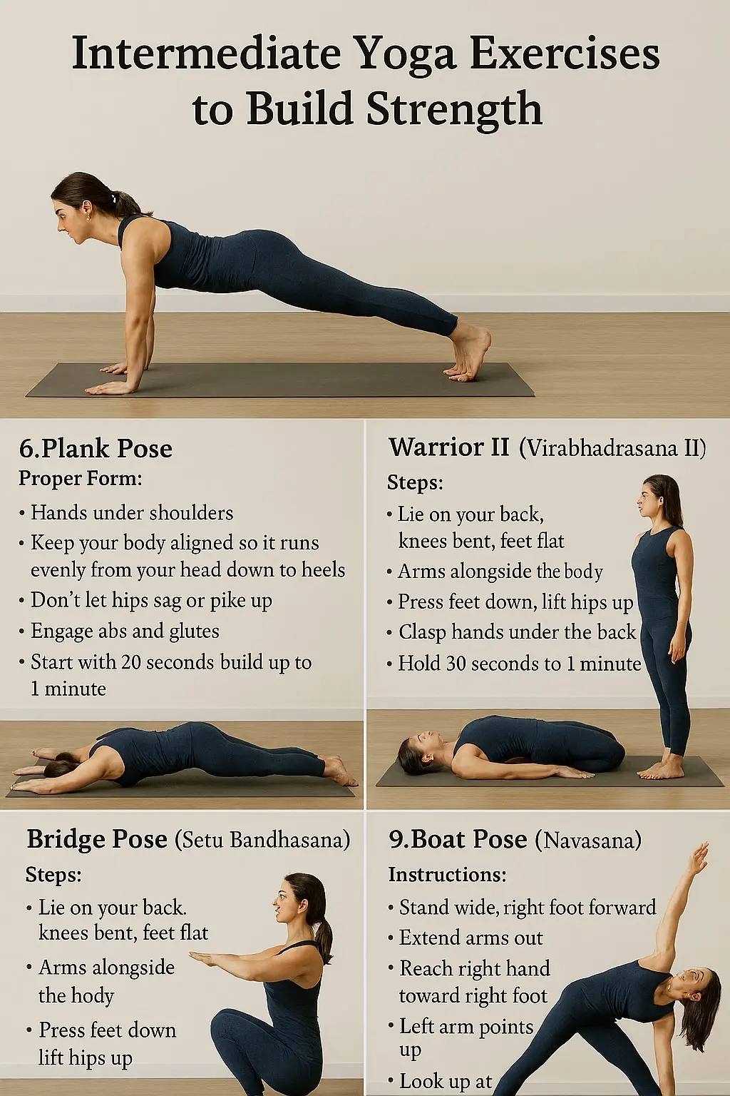 Intermediate Yoga Exercises to Build Strength