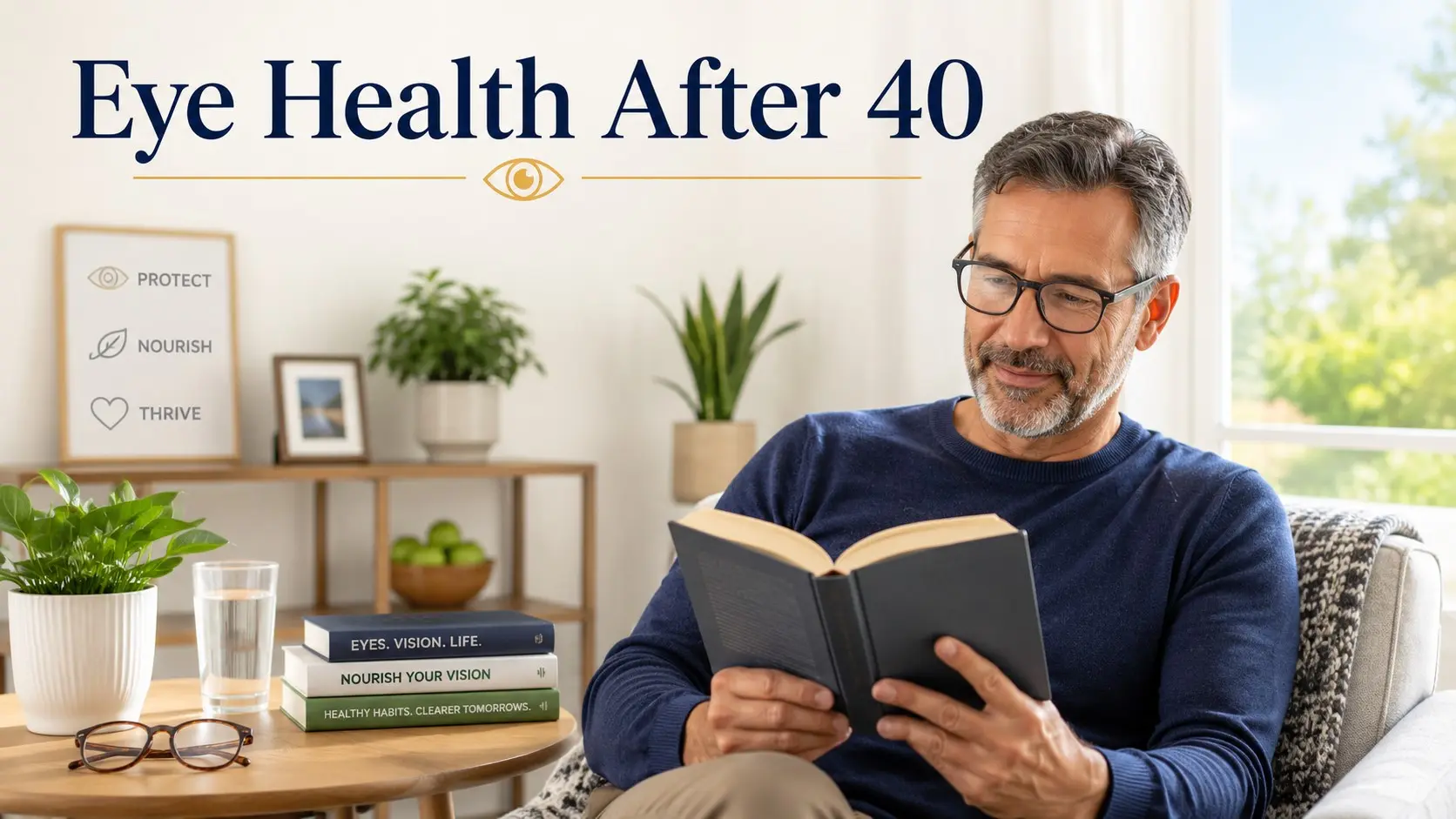 Eye Health After 40 - After 40, simple habits like regular eye exams, good lighting, and healthy daily care can help protect clear vision.