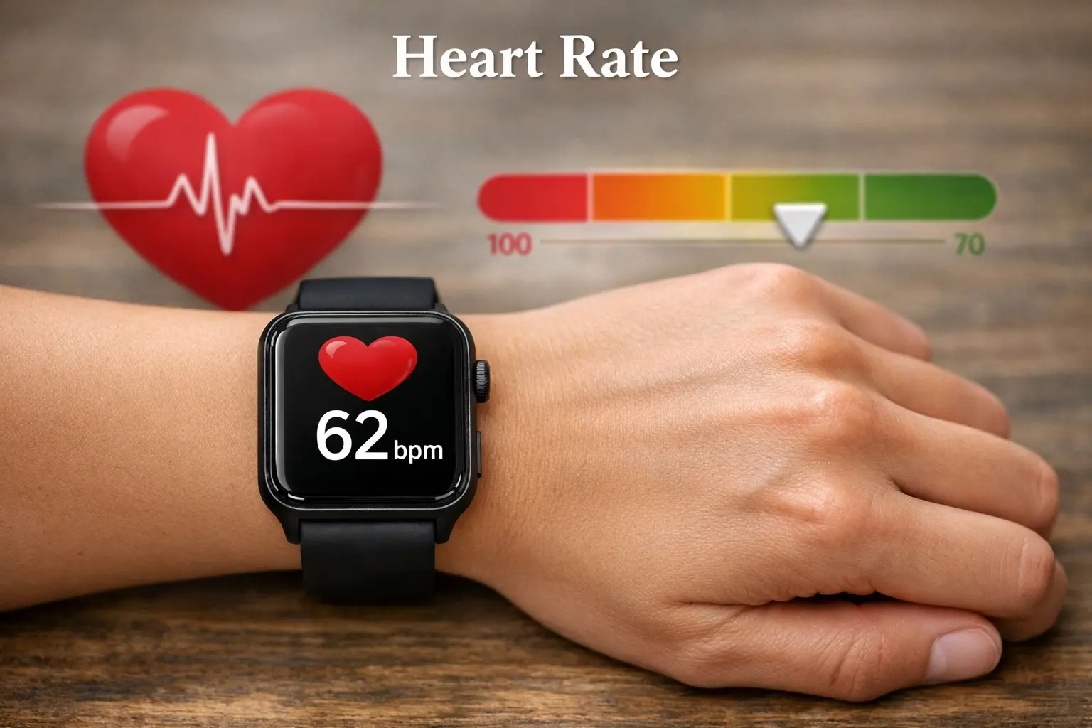 Heart rate guide showing what a good resting heart rate means for cardiovascular health with exercise zones and how to lower your heart rate naturally