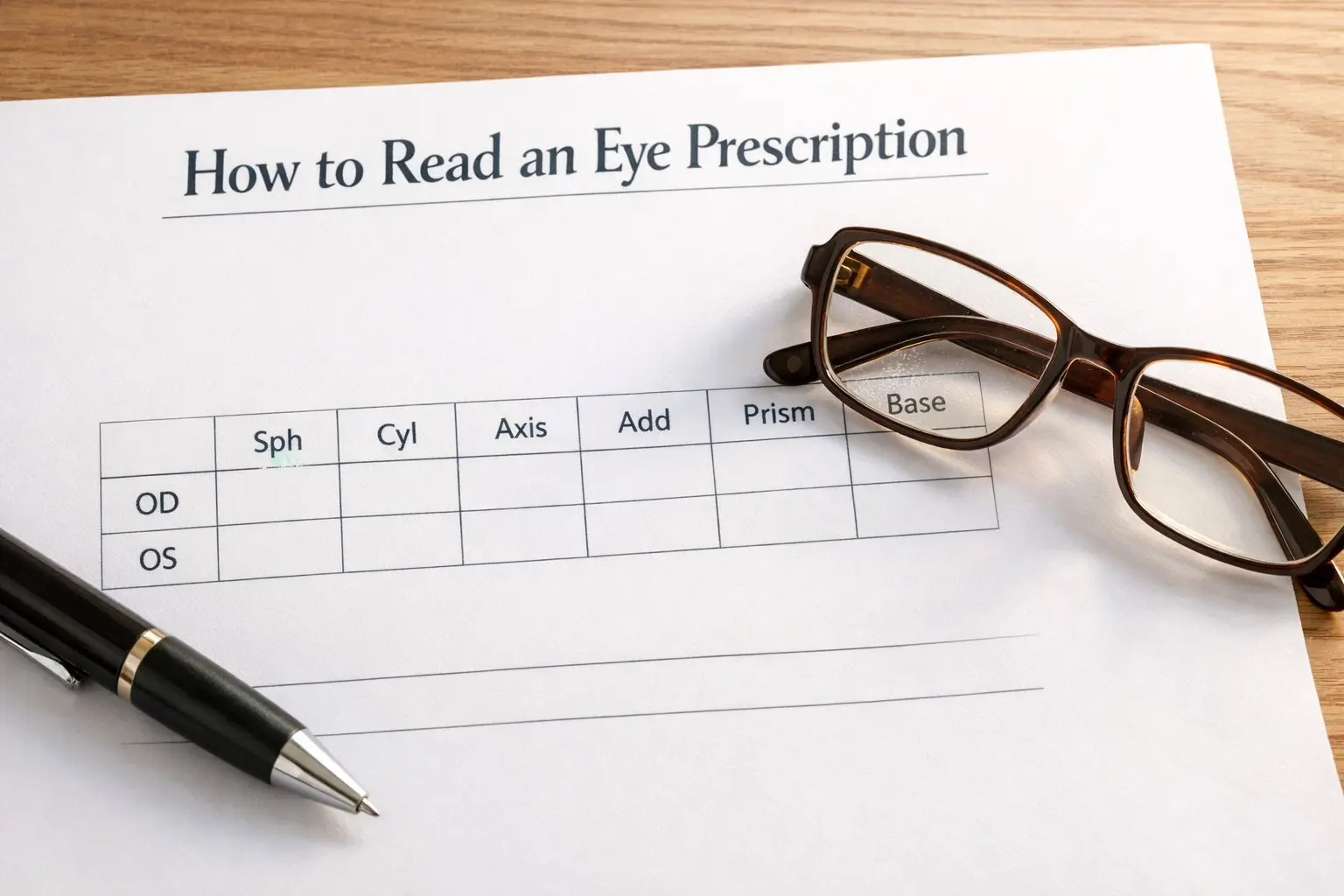 How to Read an Eye Prescription